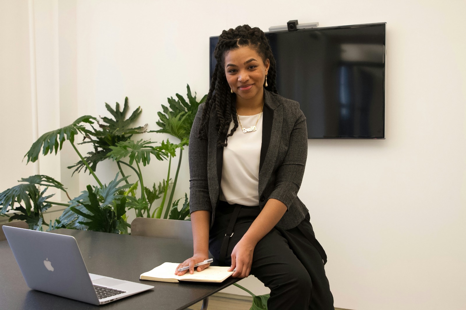 Professional woman at her desk